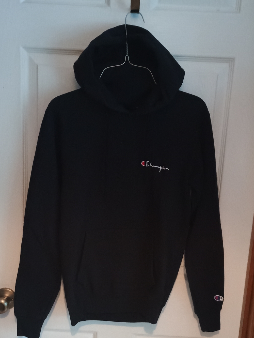 "Champion" Boys/Teen Black Hooded Sweatshirt